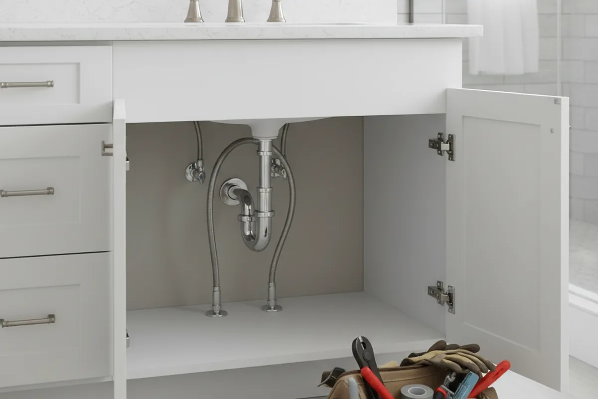 Finished fixture set after Gas Line Repair in Oldwick